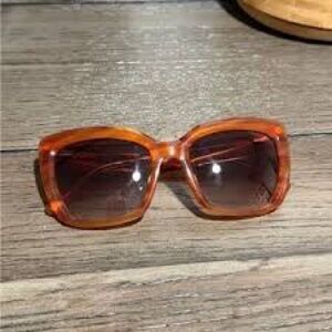 LONDON TED BAKED Retro Cat Eye Honey Brown Tortoise Sunglasses